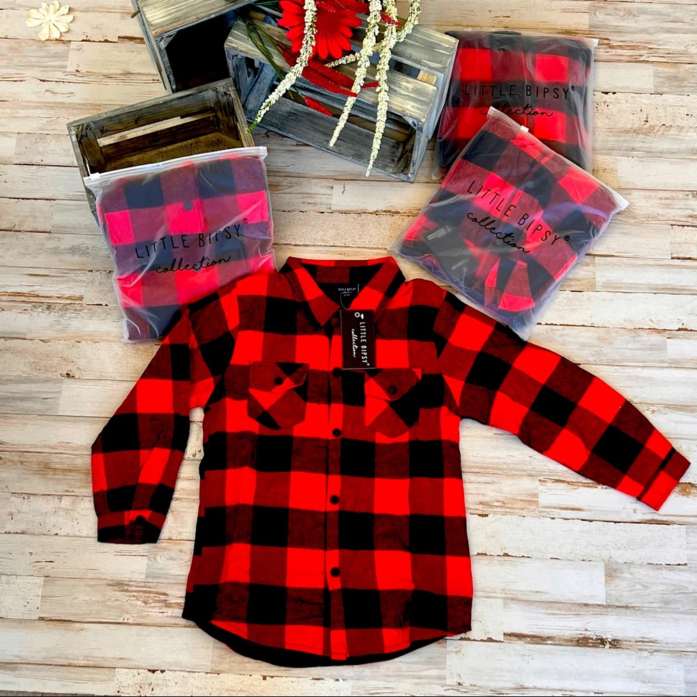 Toddler Checkered Lined Flannel